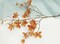 3 PCS Artificial Fall Stems Faux Branches with Leaves for Vase Fake Plants for Home Table Autumn Festival Thanksgiving Christmas Decoration